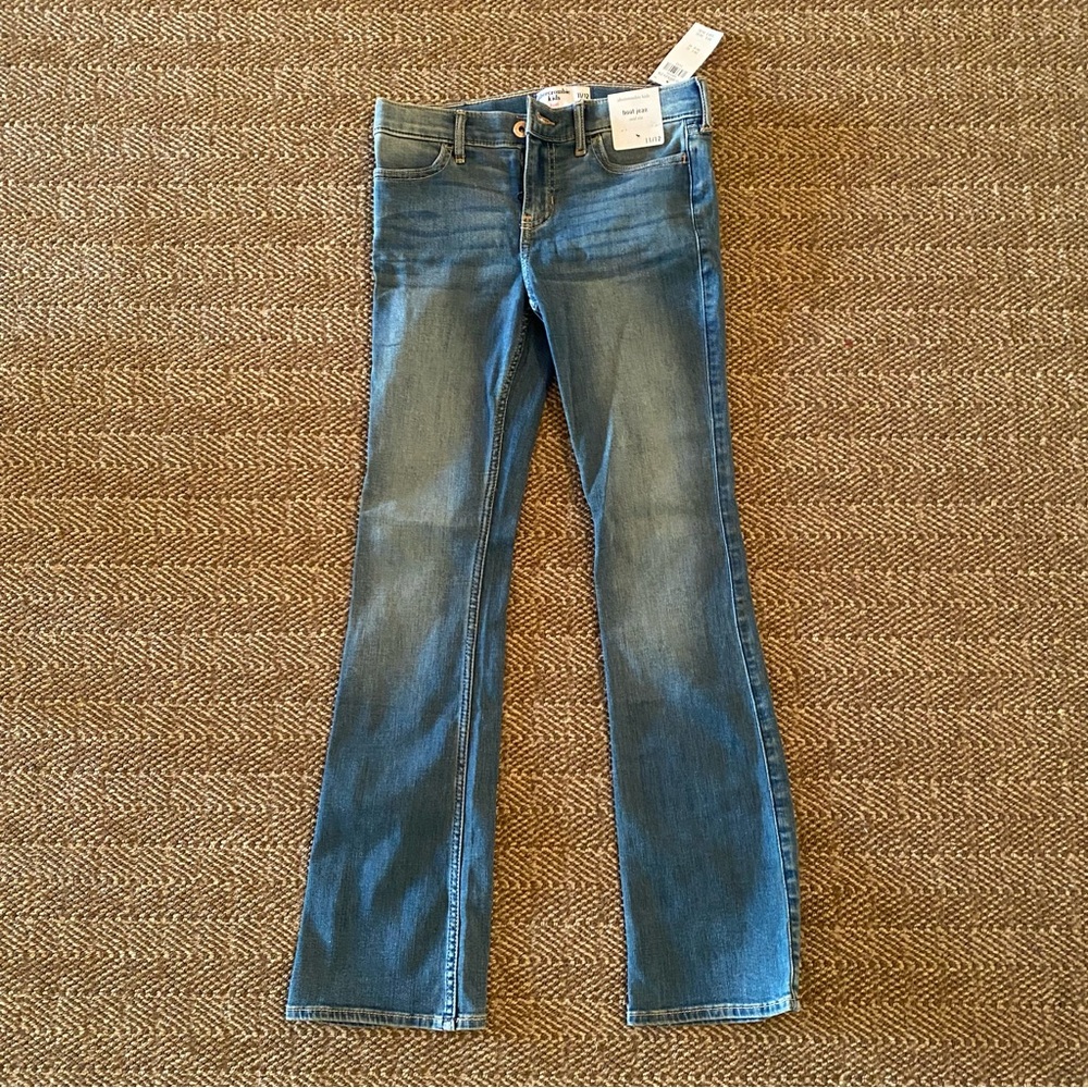 Abercrombie Kids Girls’ Denim Jeans Mid Rise Boot Jeans size 11/12 NWT